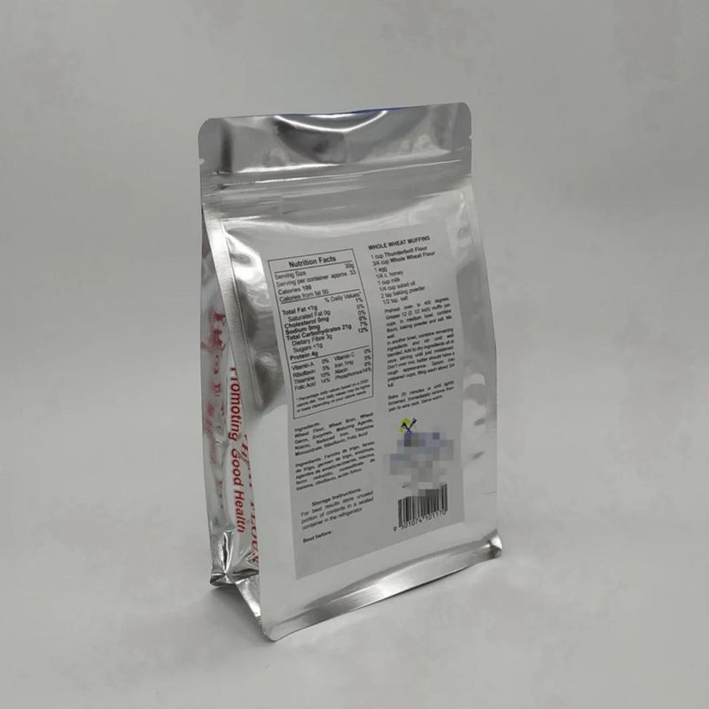 Digital Printing Wheat Flour 1kg Bag Flat Bottom Plastic Packing Bag