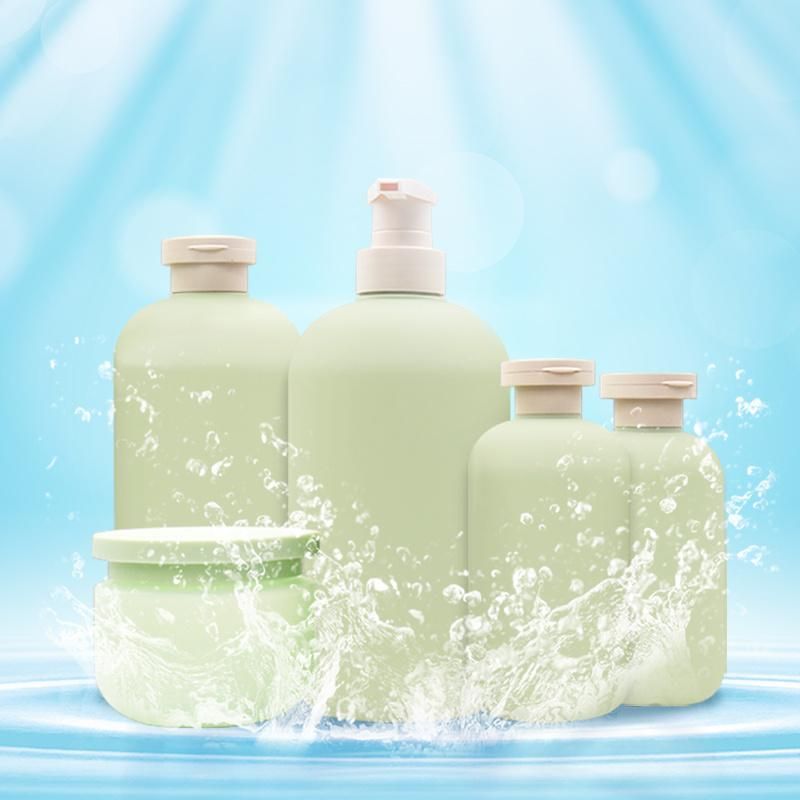 Empty Family Size 500ml 800ml Shampoo Squeezable Bottles Flip Cap Shower Gel Bottle