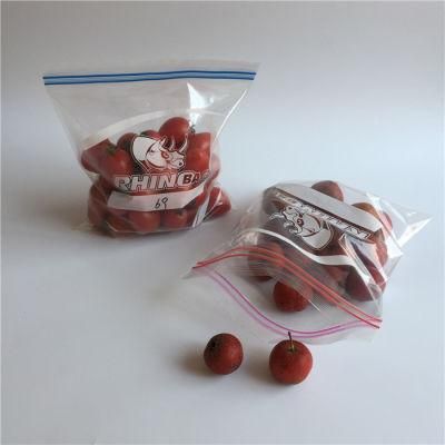 Color Double Tracking Freezer Reclosable Bags for Food