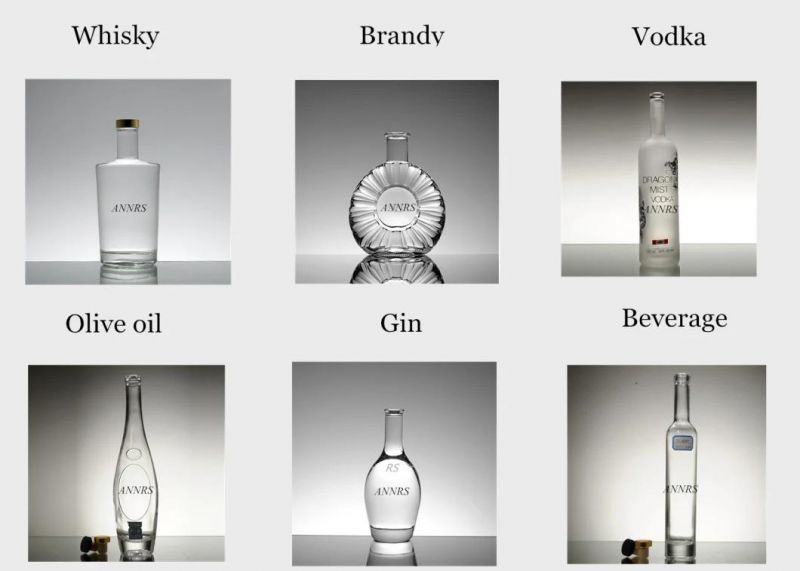 500ml 700ml 750ml 375ml Extra Flint Factory Bulk Empty Whisky Vodka Gin Glass bottles