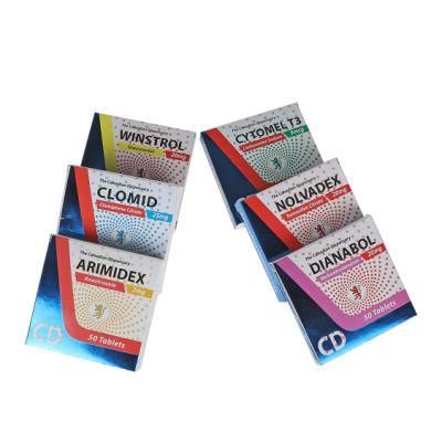 Free Sample Matt Lamination Printing Paper 10 Ml Vial Medicine Bottle Pill Packaging Box
