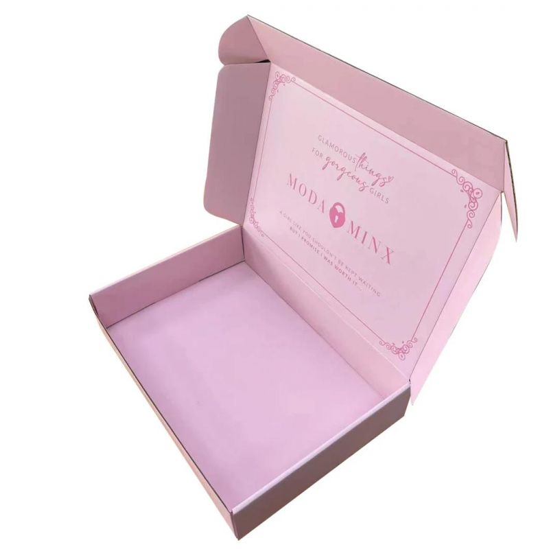 Large Carton Flat Folding Shoe Gift Apparel Box Foldable Rectanglg Carton Big Corrugated Paper Package