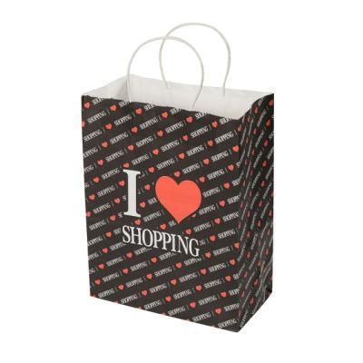 Manufacturer Sale Customized Printed Disposable Kraft Paper Packing Bags