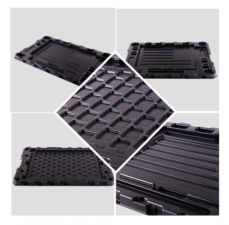 Custom High Quality ESD Black Storage Electronic Tray