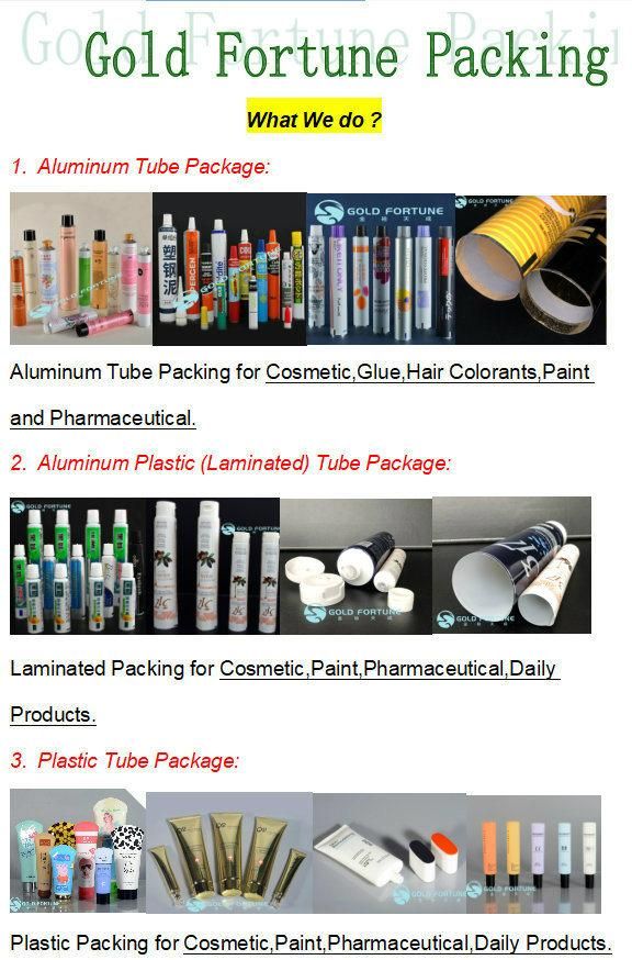 Factory Price Empty Custom Blank Tube Cosmetic Aluminum Test Package