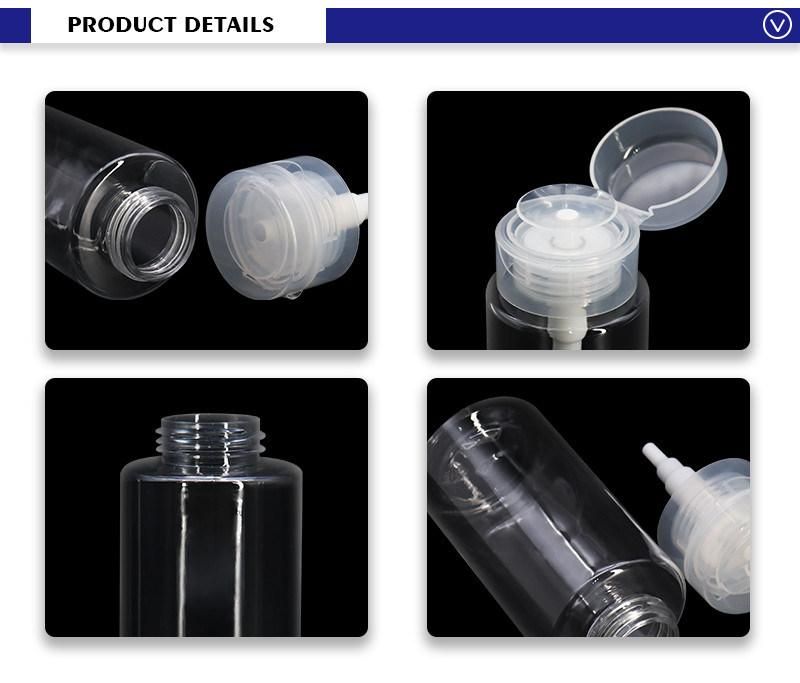 200ml 300ml Pet Make up Remover Push Pump Bottles Liquid Plastic Containers