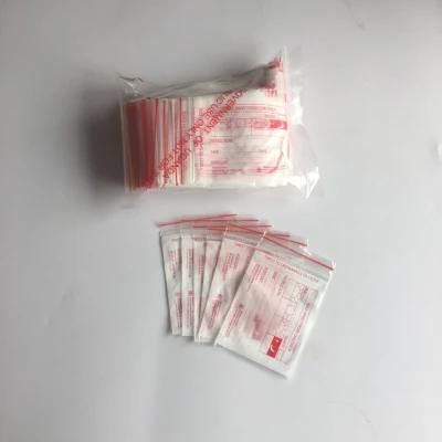 Custom Printed Water Proof LDPE Clear Plastic Bag Small Medicine Envelope Ziplock Bags for Pill Dispensing