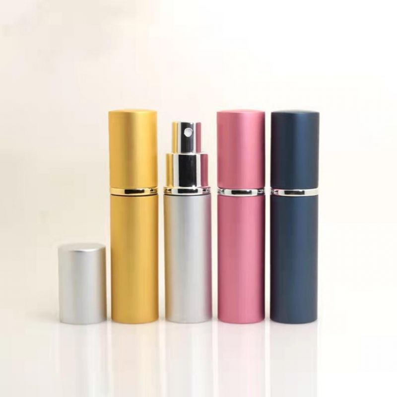 Ready to Ship 5ml 10ml Aluminum Glass Spray Perfume Bottle with Cap