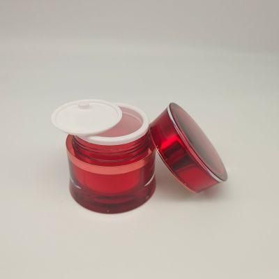 Custom Skin Care Luxury Red 2 Oz 4 Oz Plastic Custom Bottles Cosmetic Jars