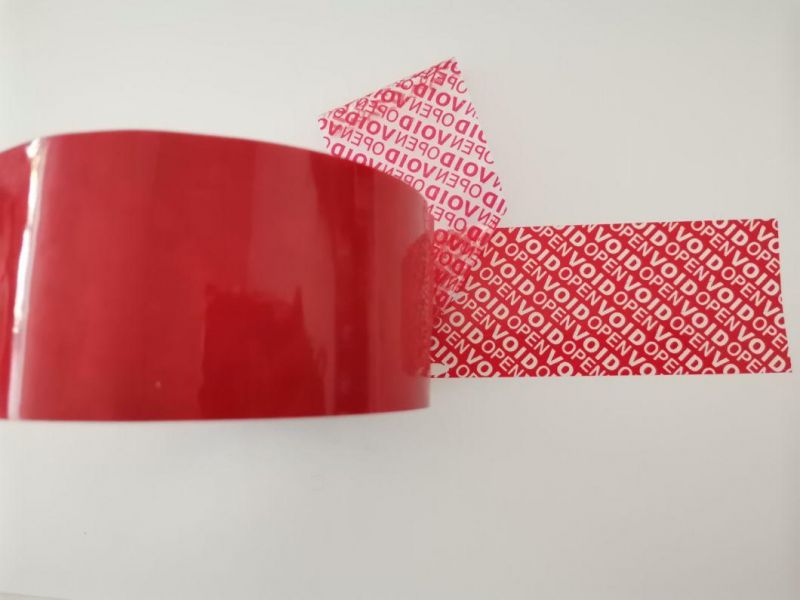 Security Parcel Sealed Customize Non/Partial/Full Transfer Anti Counterfeiting Void Tape