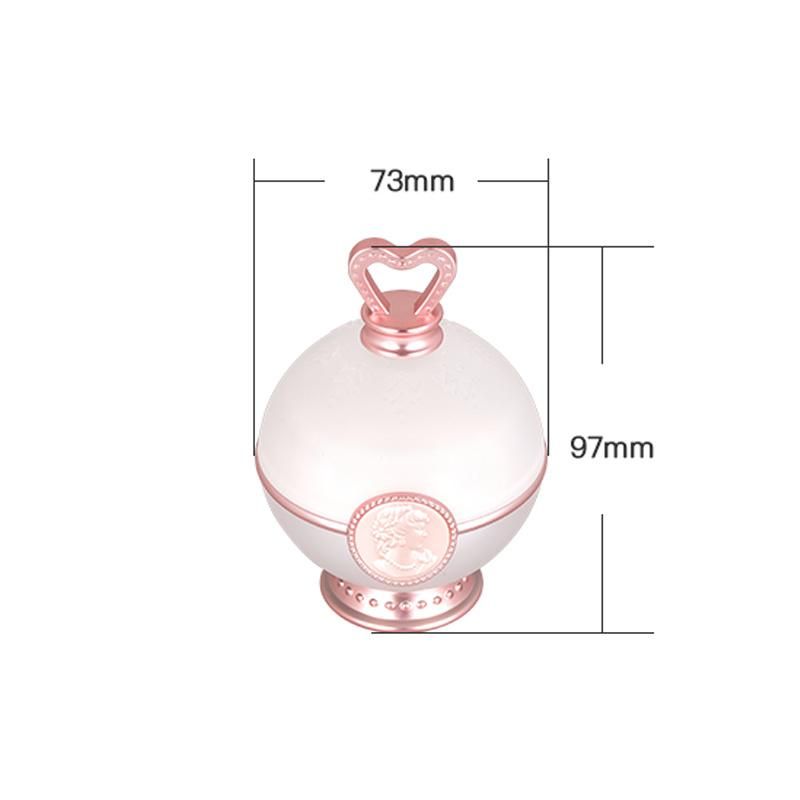 5g 10g 15g Round Pink Ball Shape Skincare Small Face Cream Custom Empty Lip Balm Acrylic Pet Glass Plastic Cosmetic Packaging Cream Jar Pot Bottle Box Container