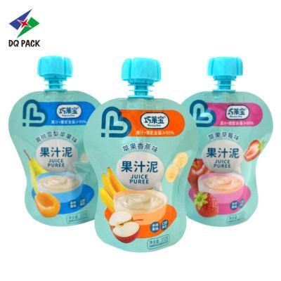 Plastic Packaging Bag Stand up Pouch Side Gusset Bag Juice Pouch for Drink