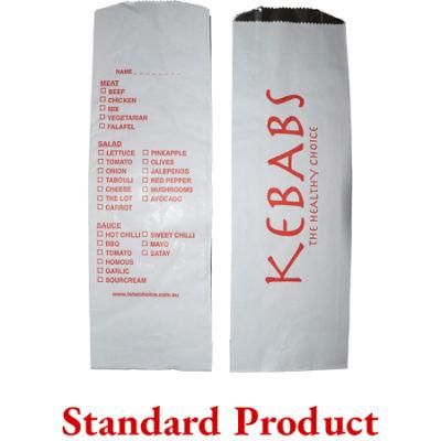 Kebabuette Ass Food Container Biodegradable Aluminum Foil Kraft Paper Bag