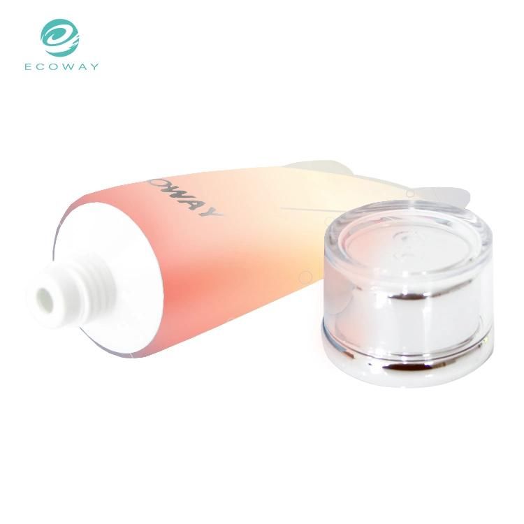 off Set Printing Recyclable Plastic Soft 50ml Cosmetic Aluminum Packaging Color Tube