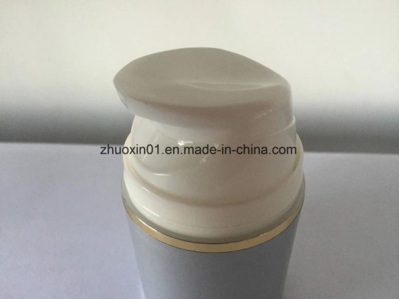 Silver UV Coating Plastic Material PP Cream Packaging Bottle