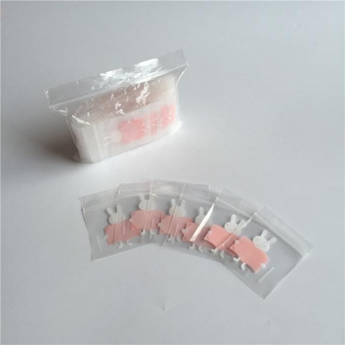 Customized Clear Bag Red Line Resealable LDPE Ziplock Bag with Red Line Lip Plastic Zipper Bag From Factory