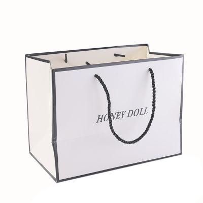 Custom Logo Printed Garment Paper Bag with Handle