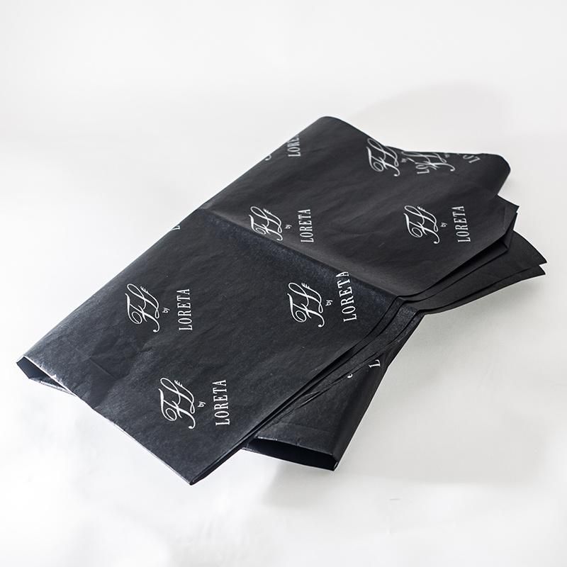 50*70cm Black Color Printing Wrapping Tissue Paper