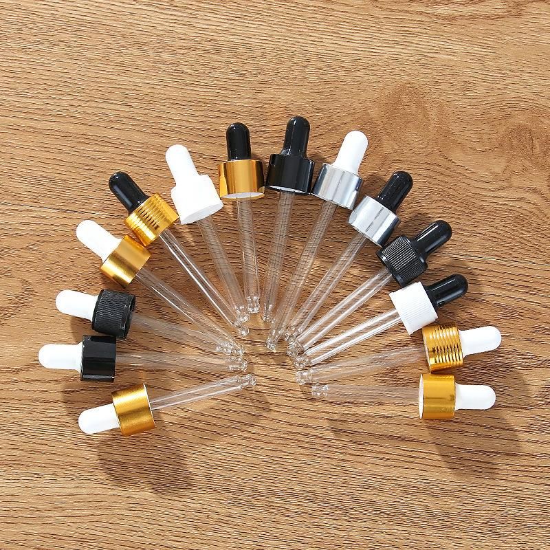 China Cosmetic Custom Color Milliliter Packing Essential Oil Glass Dropper Bottle with Cap