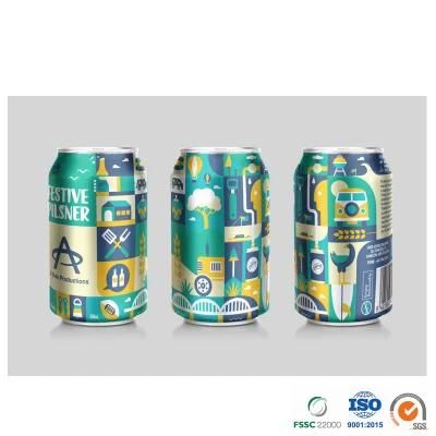 Customized Printed Empty Juice Epoxy or Bpani Lining Standard 355ml 12oz Aluminum Can