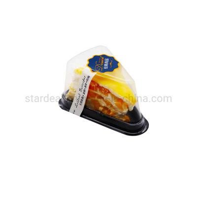 Wholesale Pastry Clear Disposable Transparent Plastic Triangle Cake Box