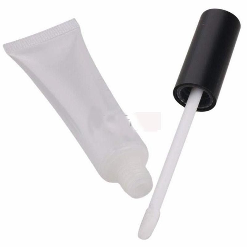 Transparent Plastic Cosmetic Tube Lipstick Tube with Lip Brush Head