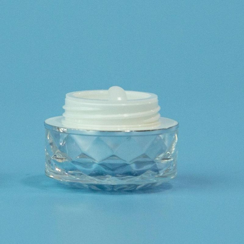 Top Sale Round Empty 10ml Cream Jar with Frosted Plastic Jar with Aluminum Lid