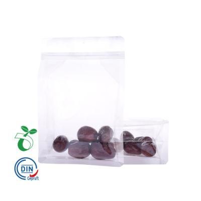 Recyclable Full Transparent Ziplock Granola Box Bottom Pouch