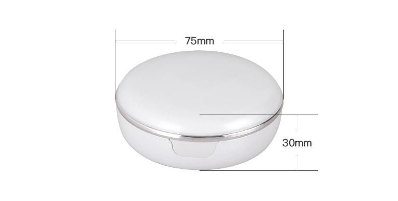 Best Price White Round Empty Bb Cream Cushion Case Air Cushion Case Compact Powder Case with Mirror