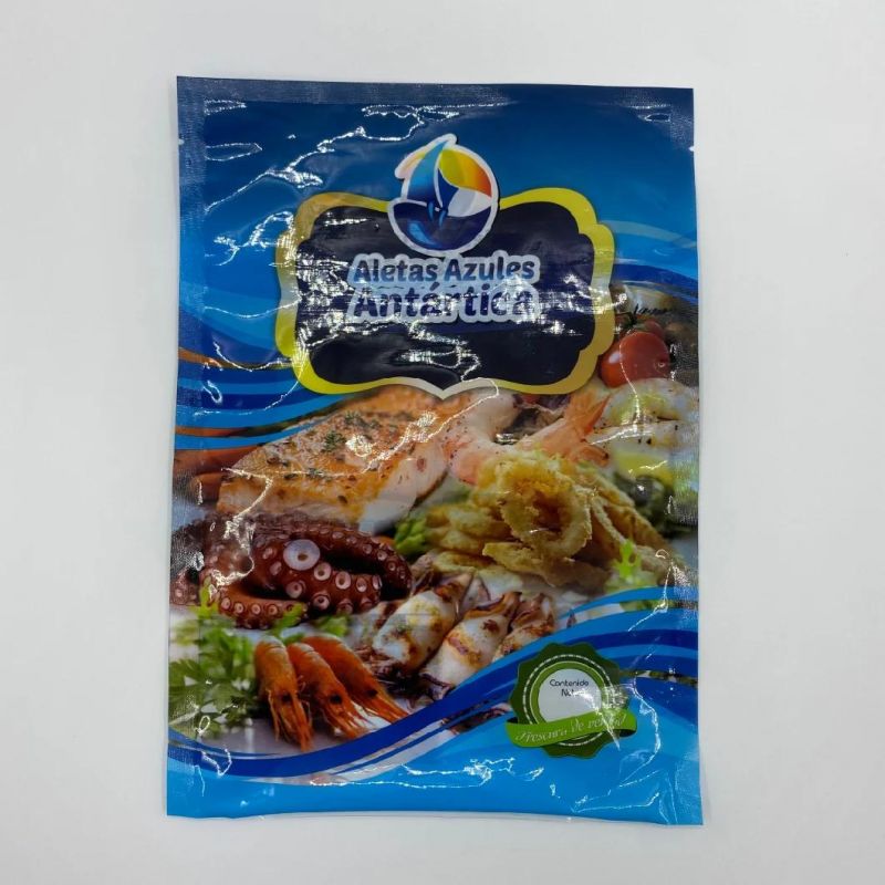 Fish and Shrimp Packing Bags Frozen Fish/Shrimp/Seafood Flexible Packaging Bag with High Barrier Seafood Packaging Bags