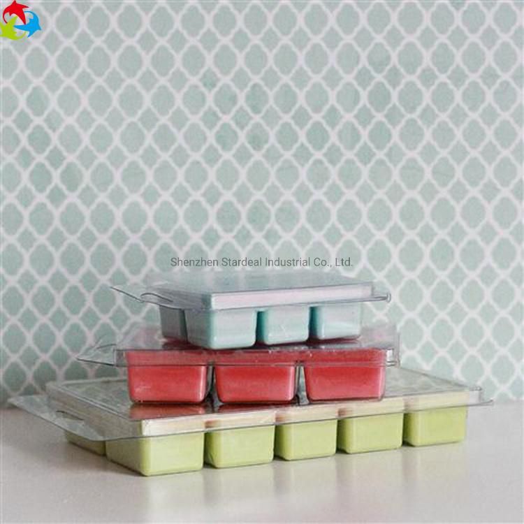 Custom Plastic Candle Wax Melts Clamshell Packaging Transparent