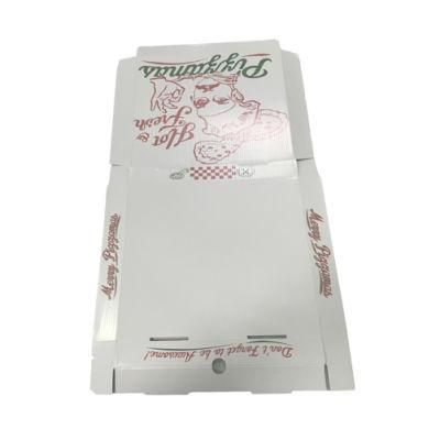 White Hot Fresh Corrugated Paper Pizza Packaging Box