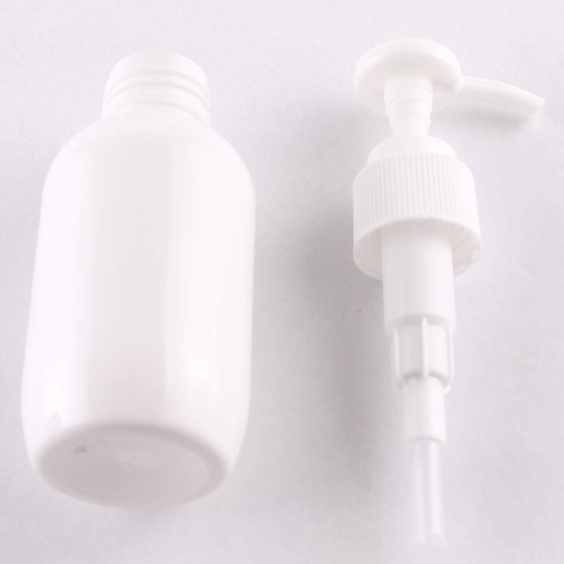 Free Sample White Empty 100ml 120ml 200ml Lotion Bottle Round Square Plastic Pet Shampoo Liquid Soap Bottles with Pump