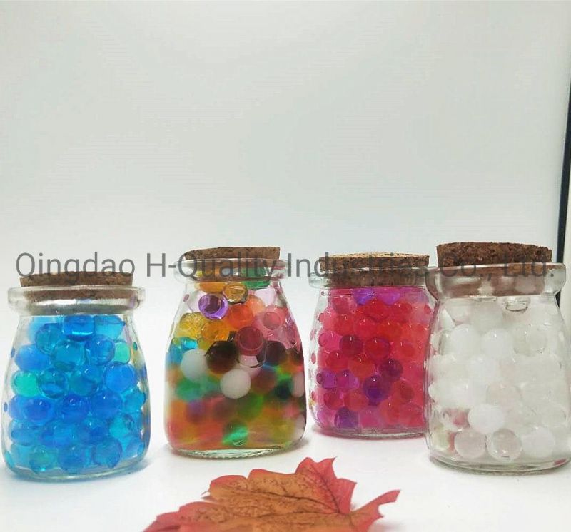 Round Shape Glass Jar Pudding Bottle Empty Star Shape Gift Glass Bottle