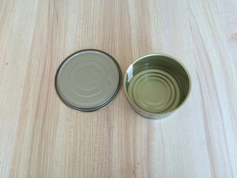 3-PC Easy Open Fish Can with Aluminum Internal Lacquer Lids for Food Canning