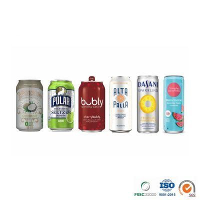 180ml Slim Hot Sale Can Be Customized Coconut Water Seltzer Blank Empty Aluminum Soft Drink Can