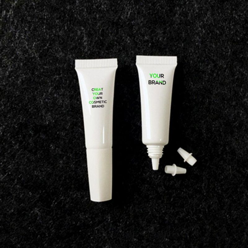 PE White Outdoor Cosmetics Packaging Flip Over Hand Stand Plastic Soft Tube