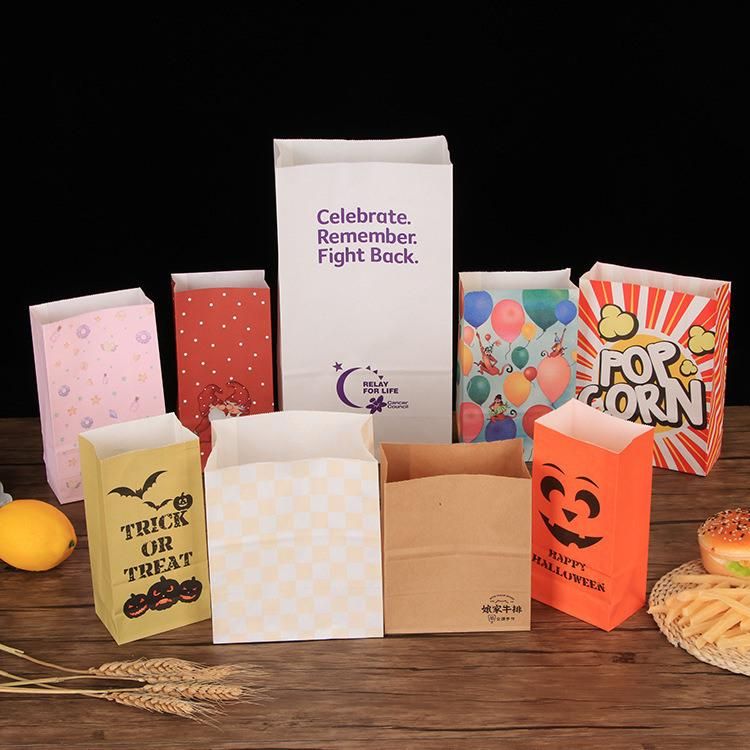 Food Paper Bag Cheap Price Biodegradable Eco-Friendly Custom Printing