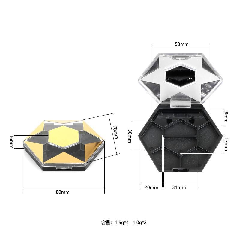 Manufacturer Wholesale Custom Colorful DIY Makeup Eyeshadow Palette for Packaging