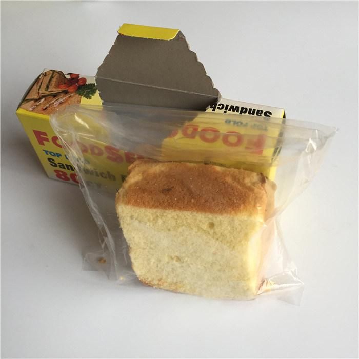 Disposable PE Clear Sterile Flip Top Sandwich Packaging Bag