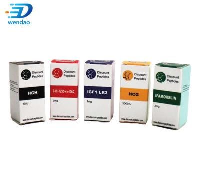 Colorful Logo Cardboard 10ml Vial Paper Box Packaging for Medicine Bottle