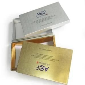 High Quality Silver &amp; Gold Colour Paper Cosmetic Box (YY-C0151)