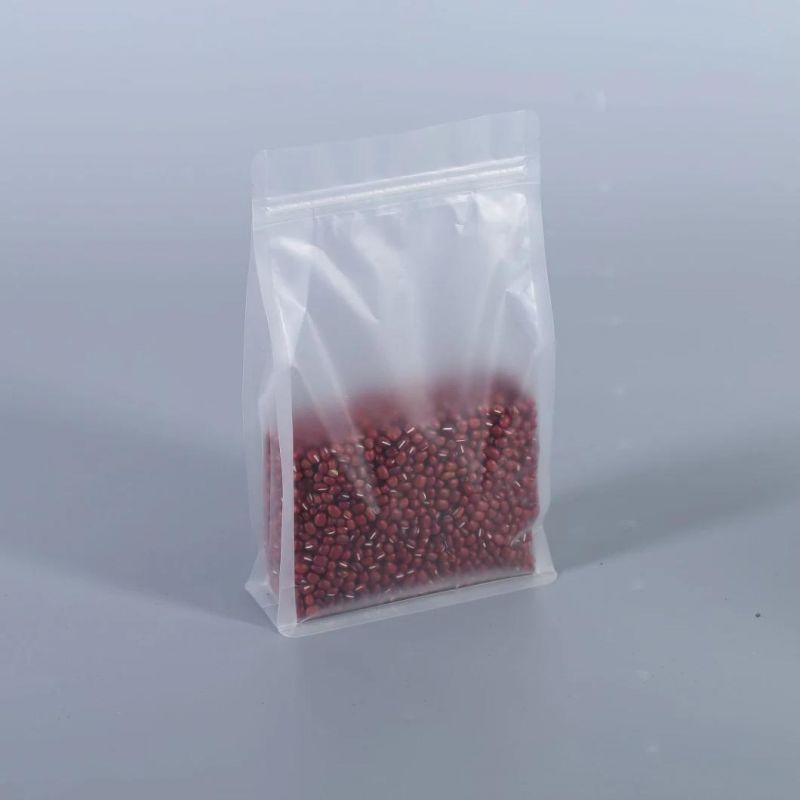 Matte Finish Quad Seal Zipper Plastic Packing Bag for Nuts/Candy