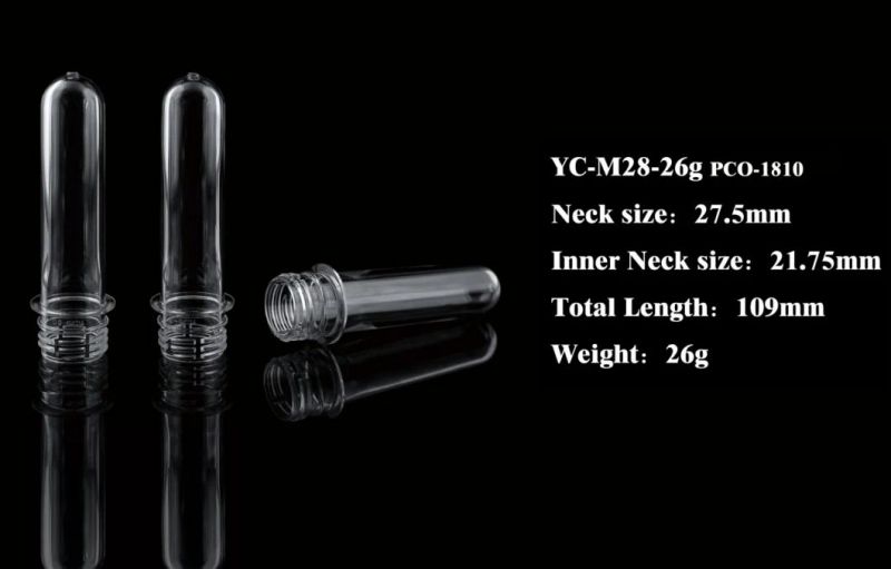 28mm 26g Pco 1810 Neck Finish for Water Bottle 550ml Plastic Bottle Pet Bottle Cosmetic