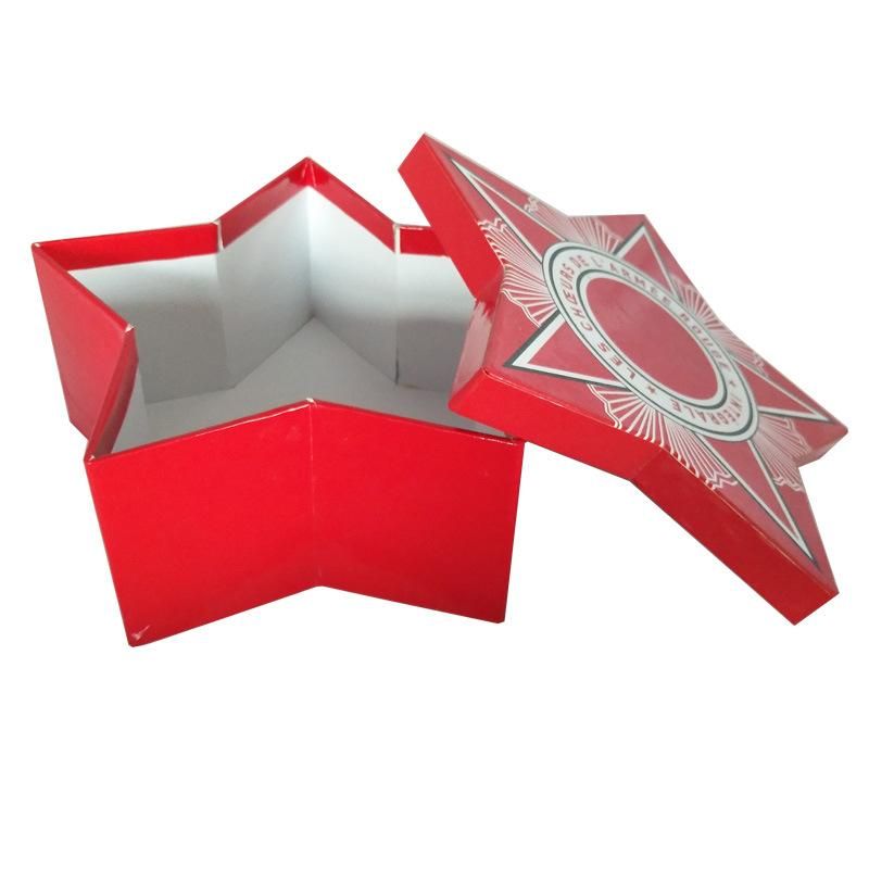 Red Five-Pointed Star Custom Logo Printed Packaging Box