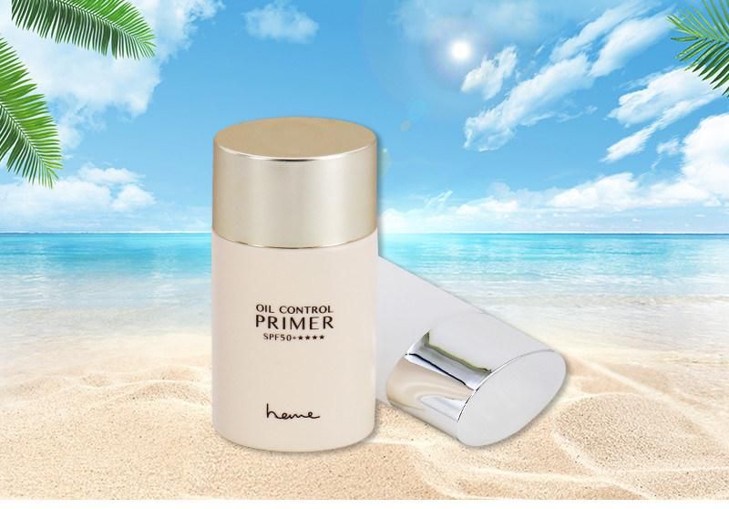 Best-Selling Hot Stamping Plastic HDPE 25ml 35ml Face Sunblock Lotion Bottle