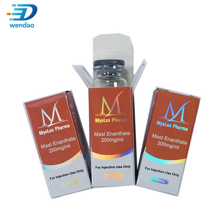 Pharmaceutical Steroids 10ml Vial Paper Packaging Box