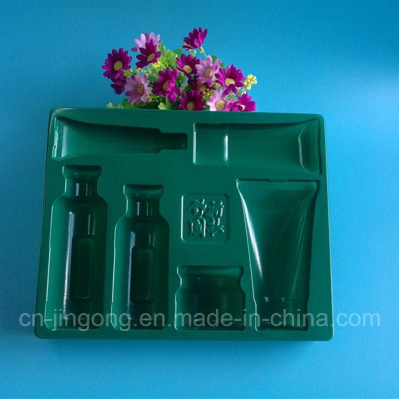 Dark Green Pet Cosmestic Insert Tray Plastic Tray