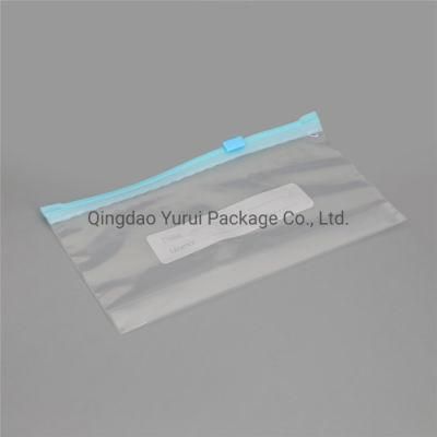 LDPE Virgin Material OEM/ODM Factory Customized Logo Slider Zip Packing Bag