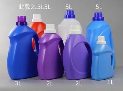 Customized 1L/2L/3L/5L HDPE Plasitc Washing Liquid Laundry Detergent Bottle